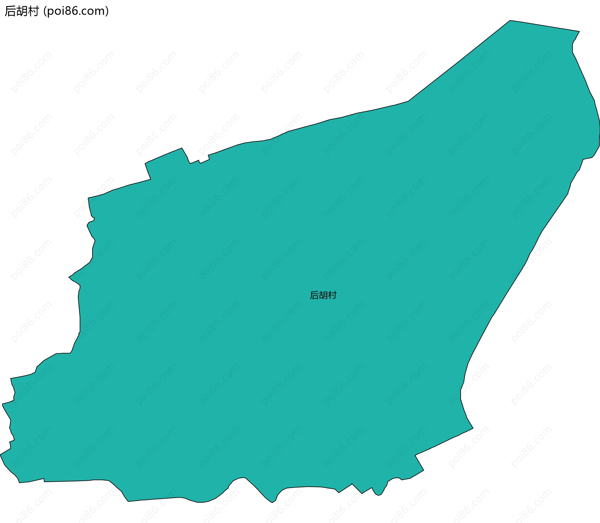 后胡村边界地图