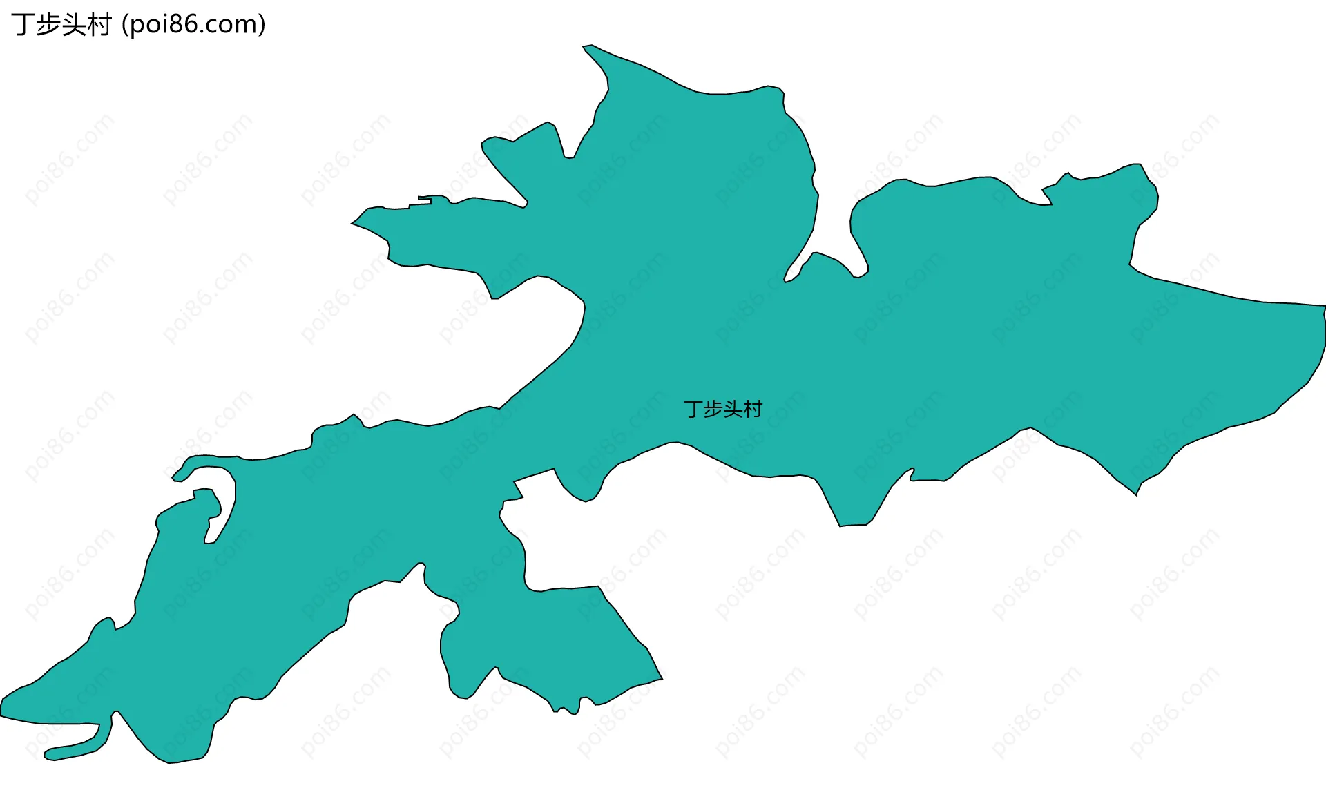 丁步头村边界地图