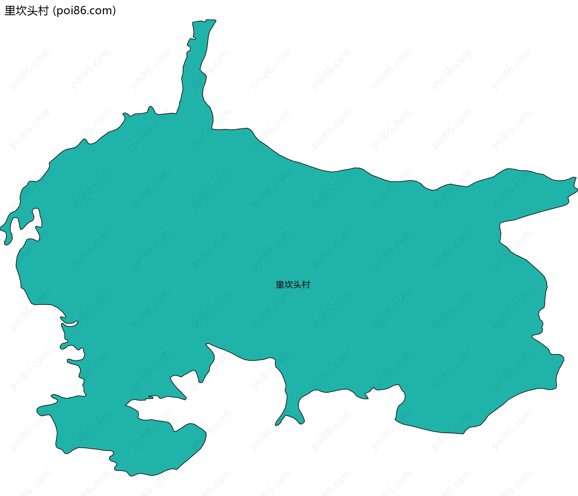 里坎头村边界地图