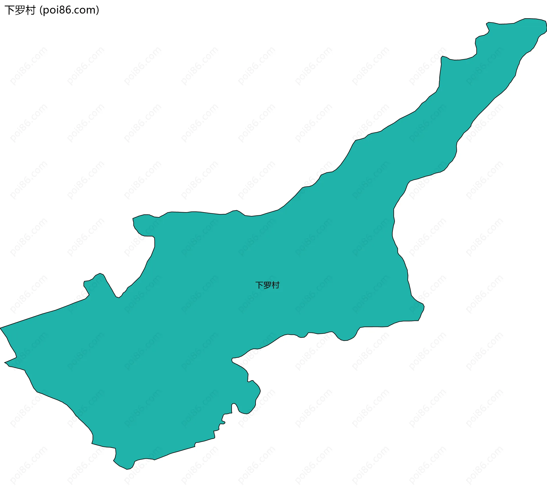 下罗村边界地图