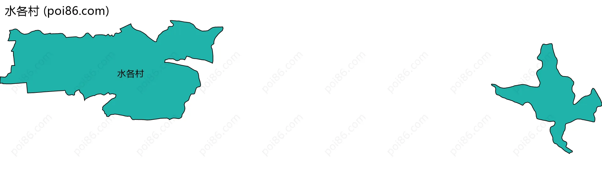 水各村边界地图