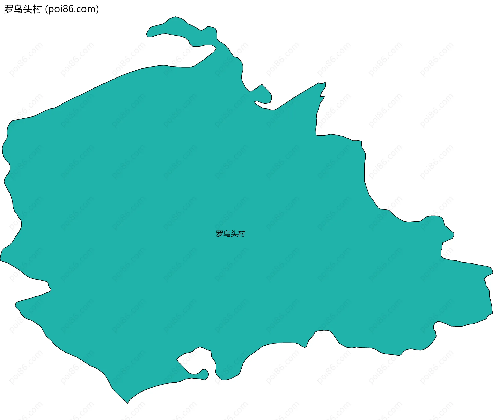 罗鸟头村边界地图