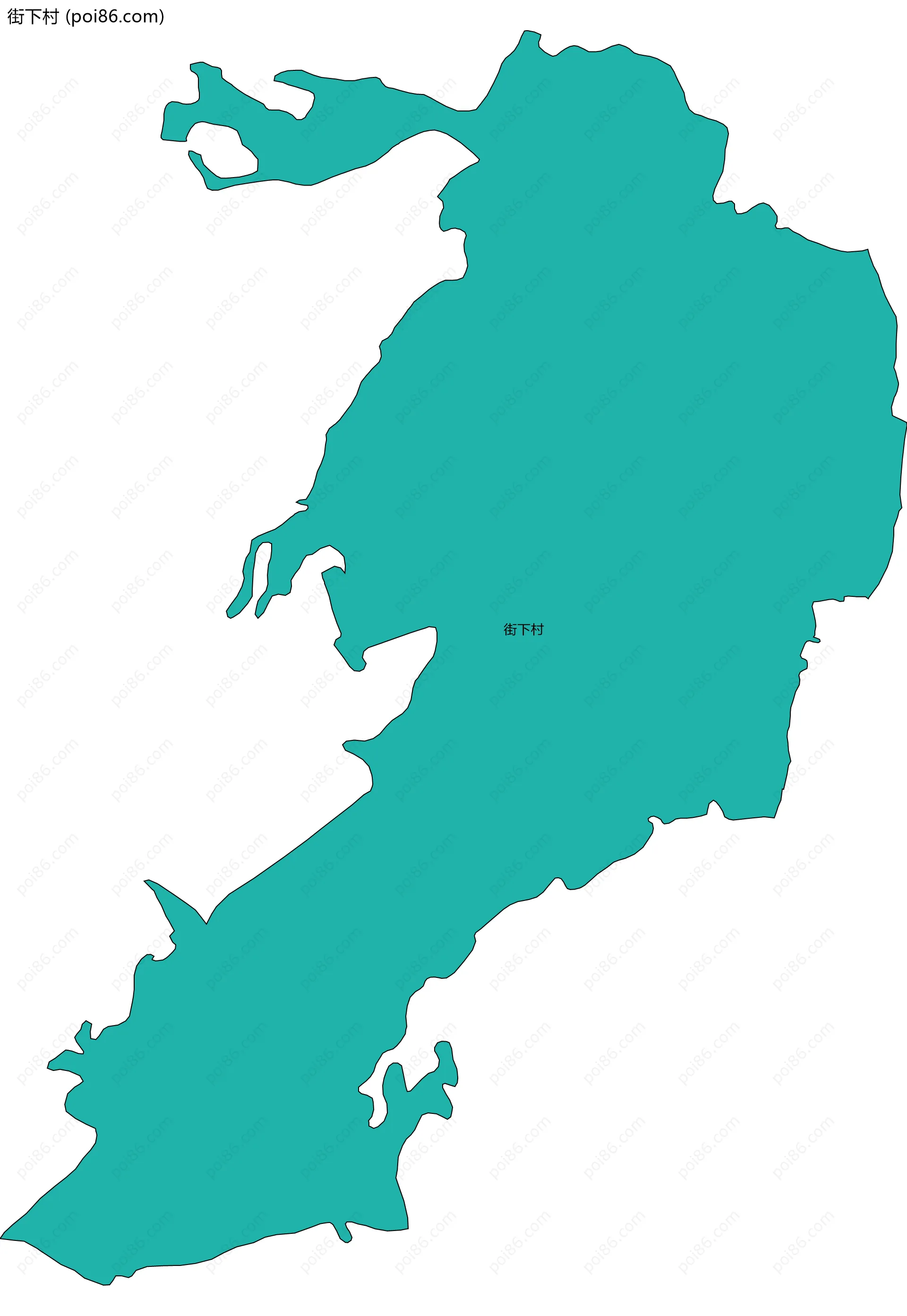 街下村边界地图