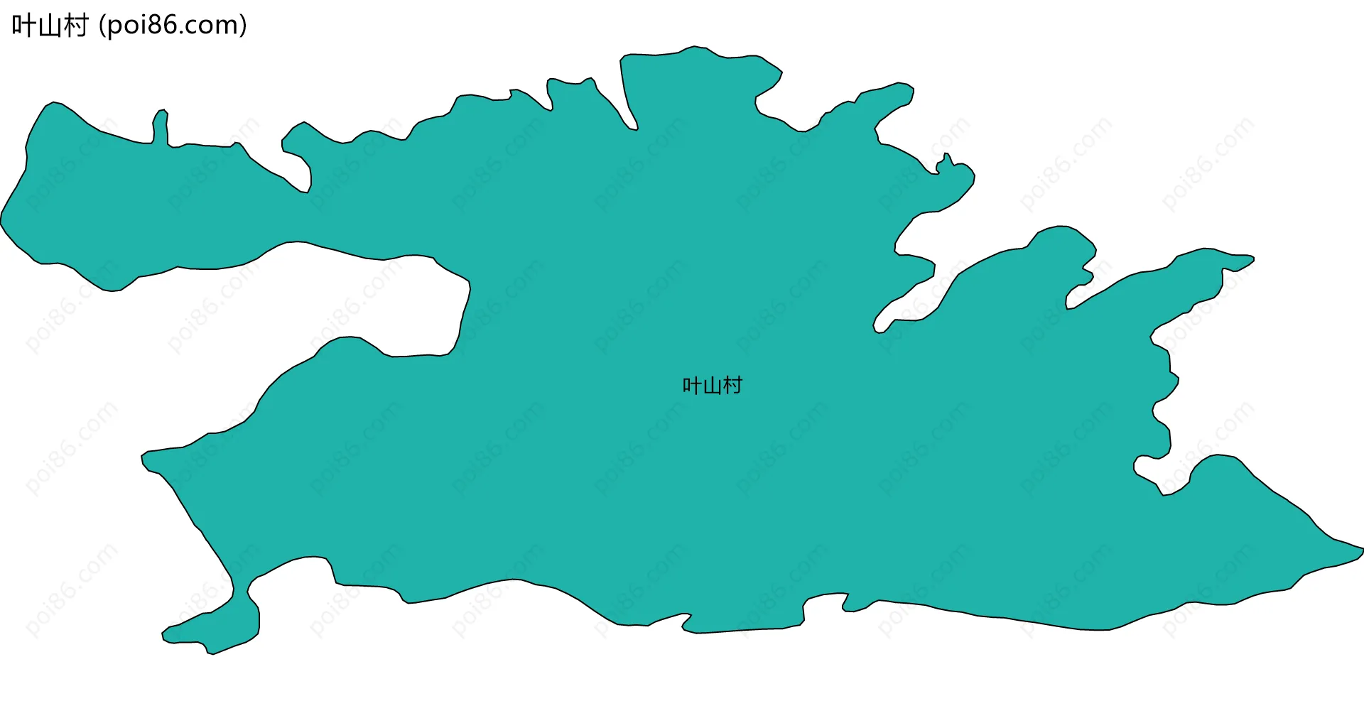叶山村边界地图