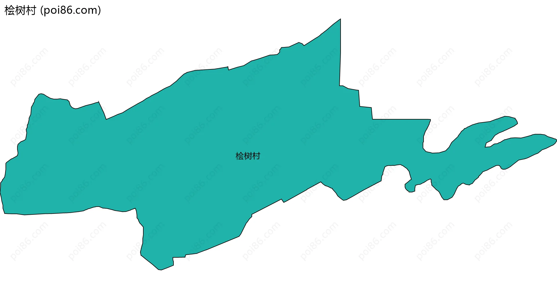 桧树村边界地图