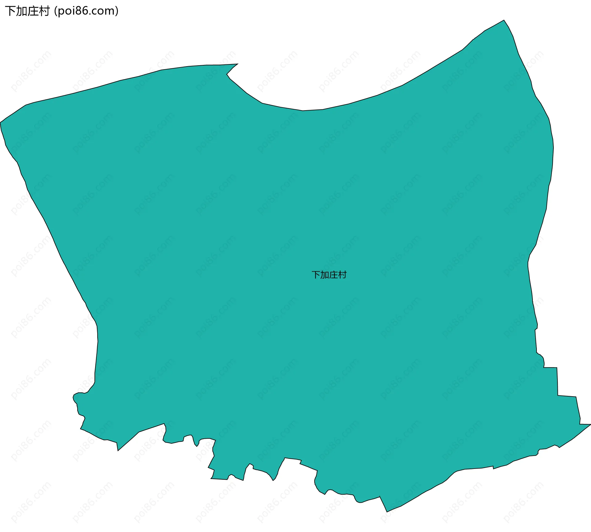 下加庄村边界地图