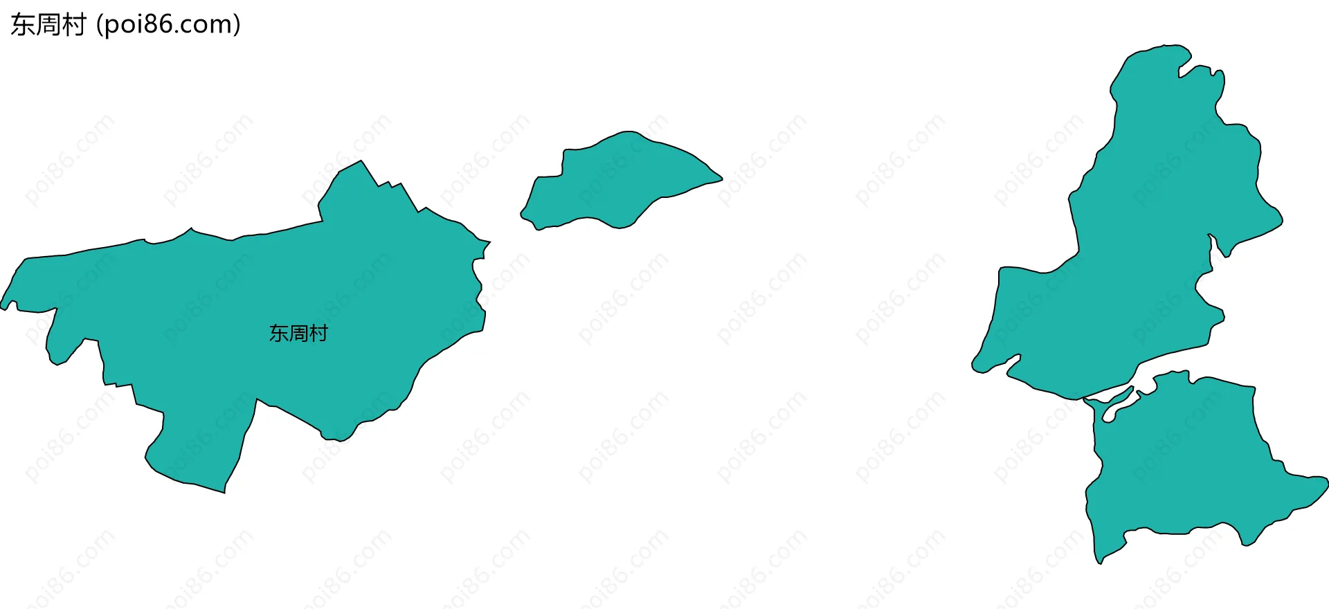 东周村边界地图