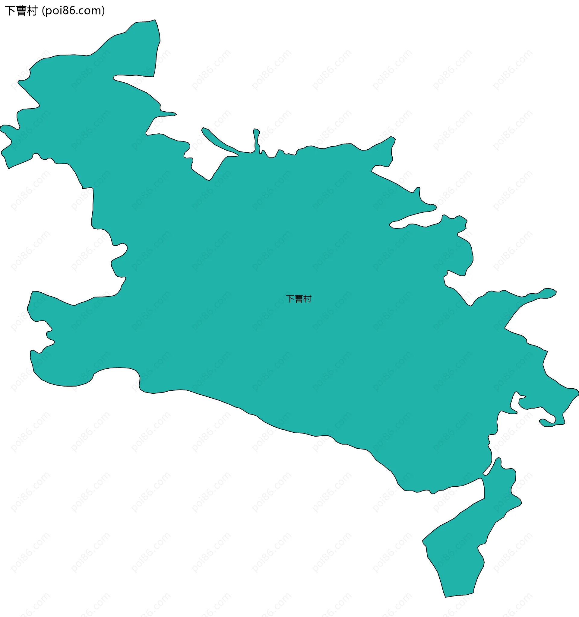 下曹村边界地图