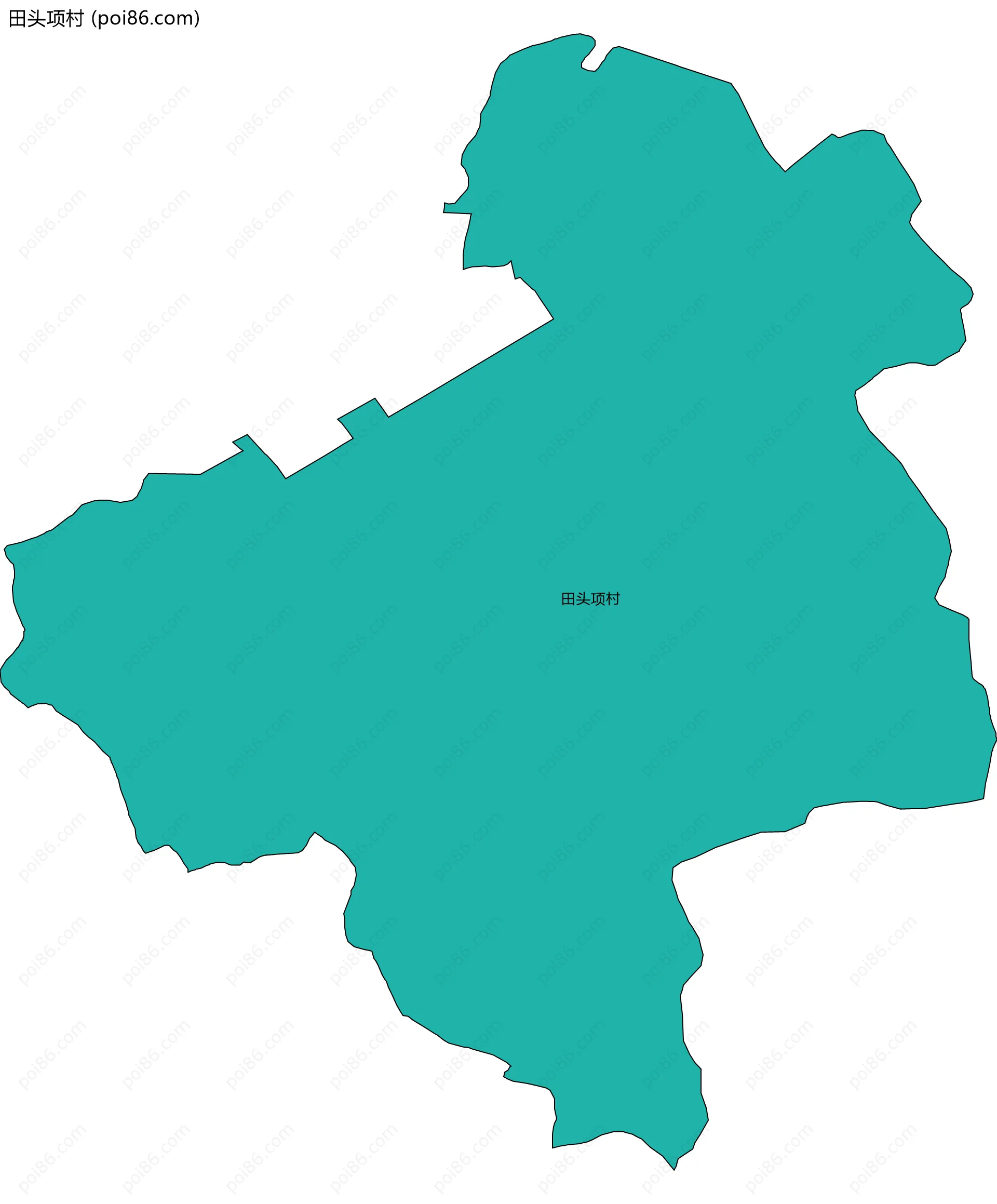 田头项村边界地图