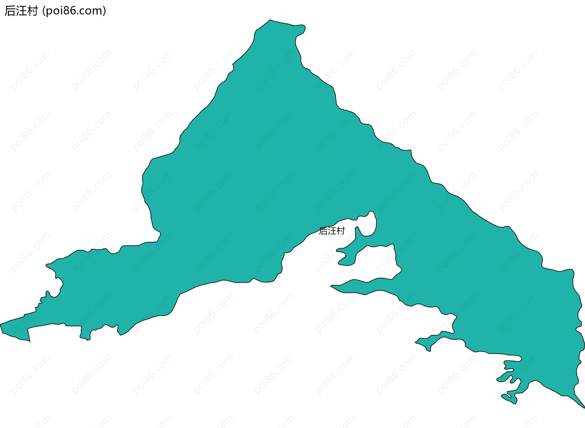 后汪村边界地图