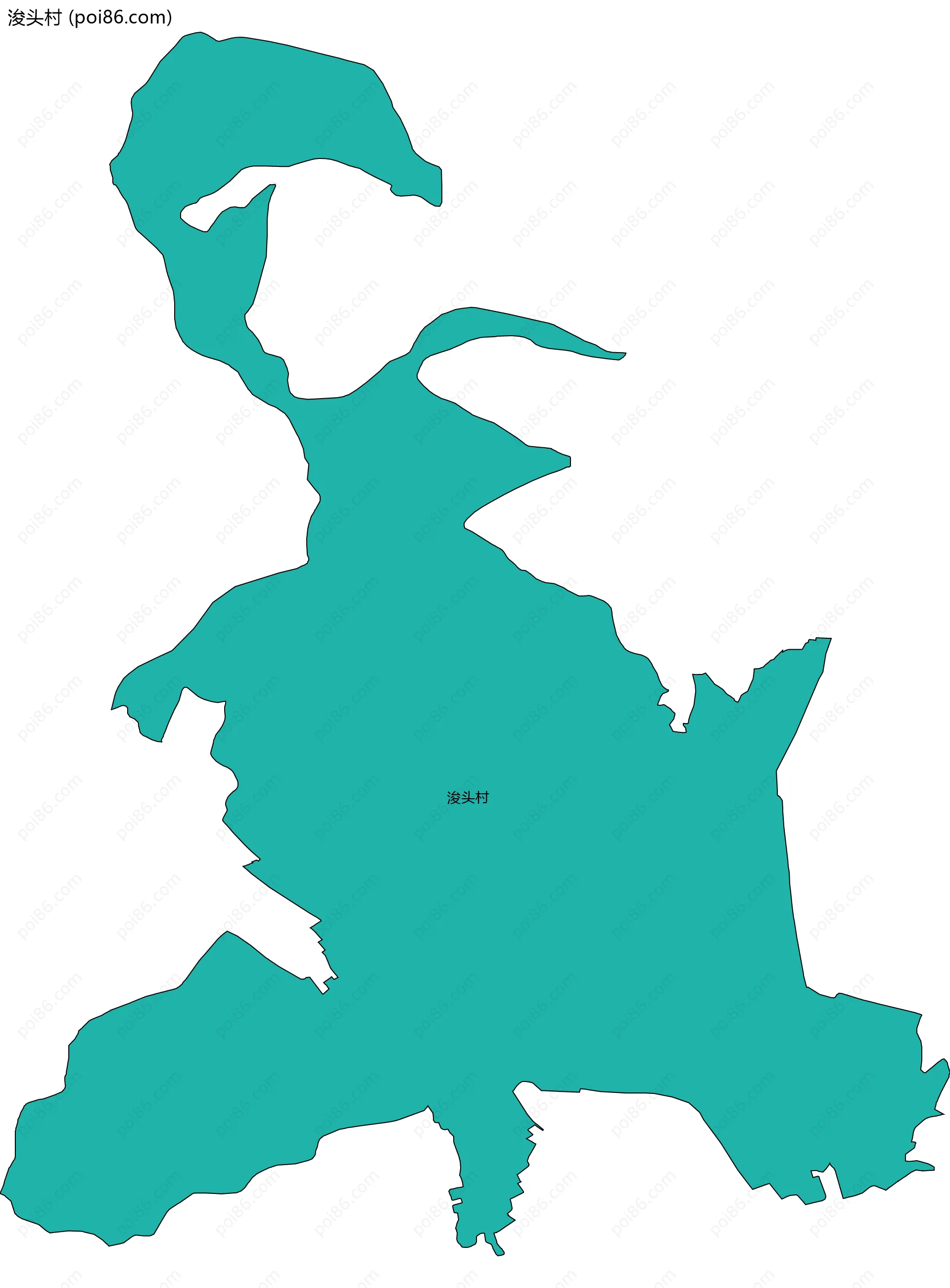 浚头村边界地图