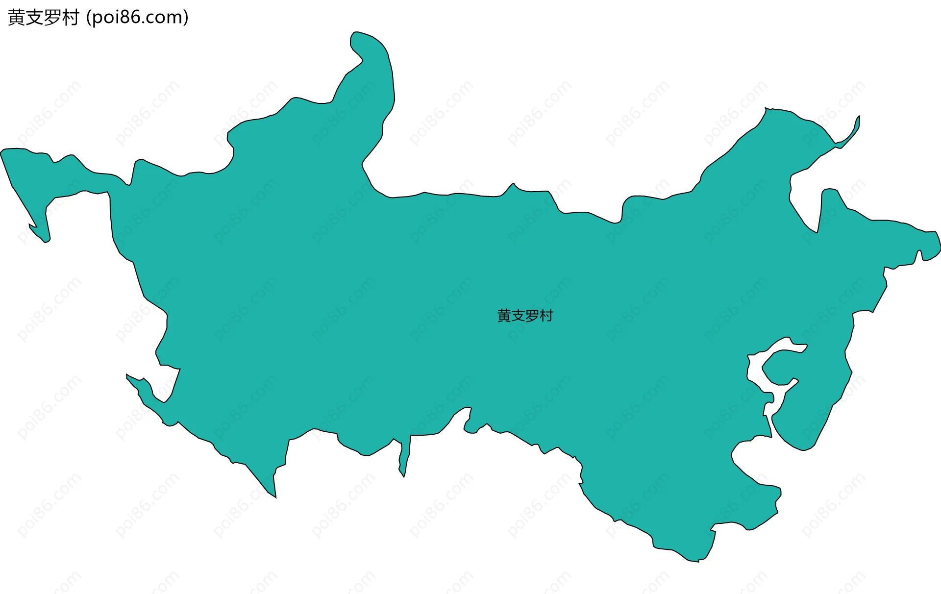 黄支罗村边界地图