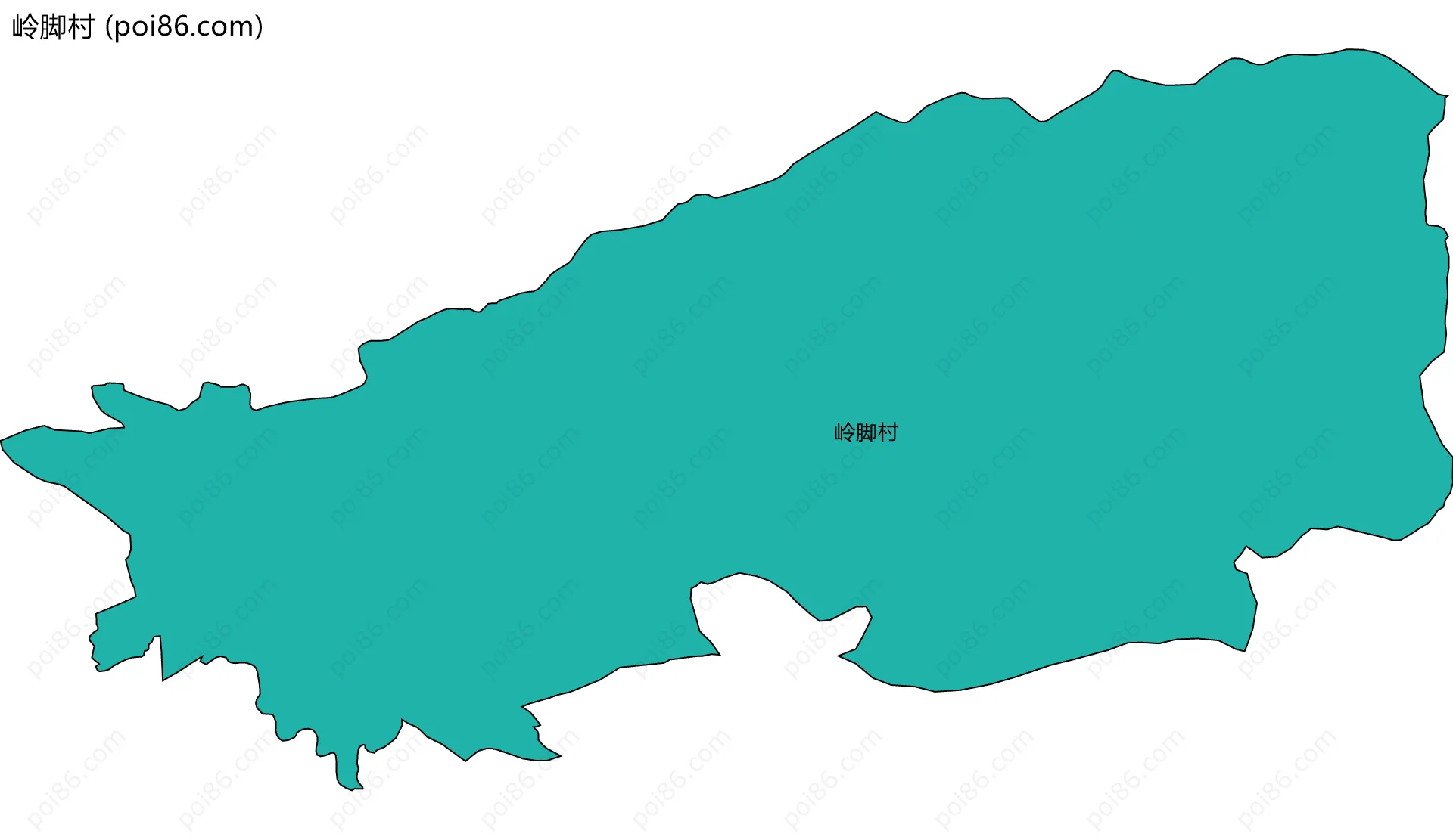 岭脚村边界地图