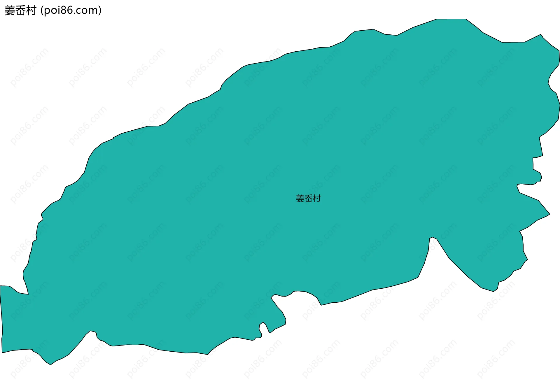 姜岙村边界地图