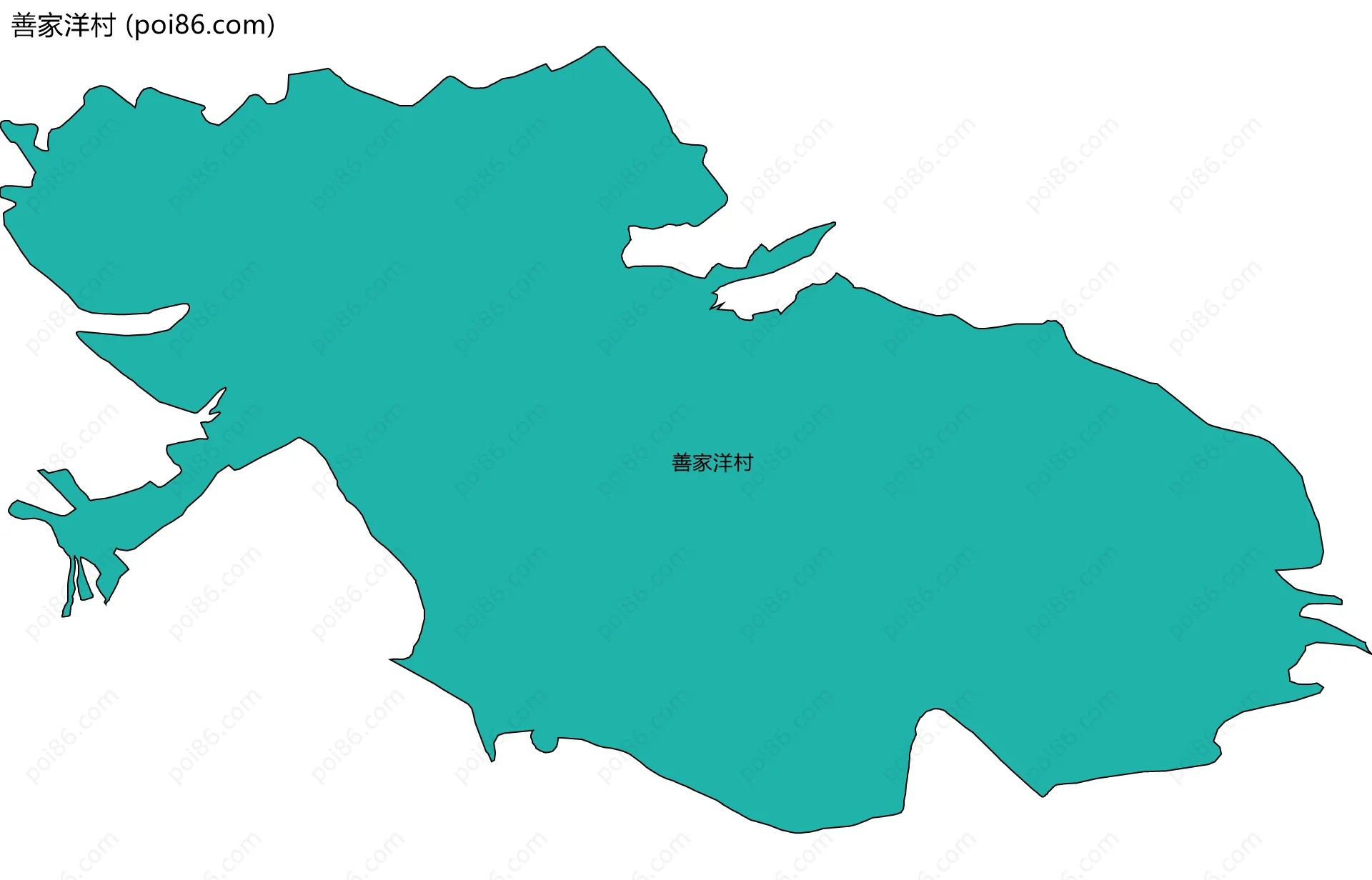 善家洋村边界地图