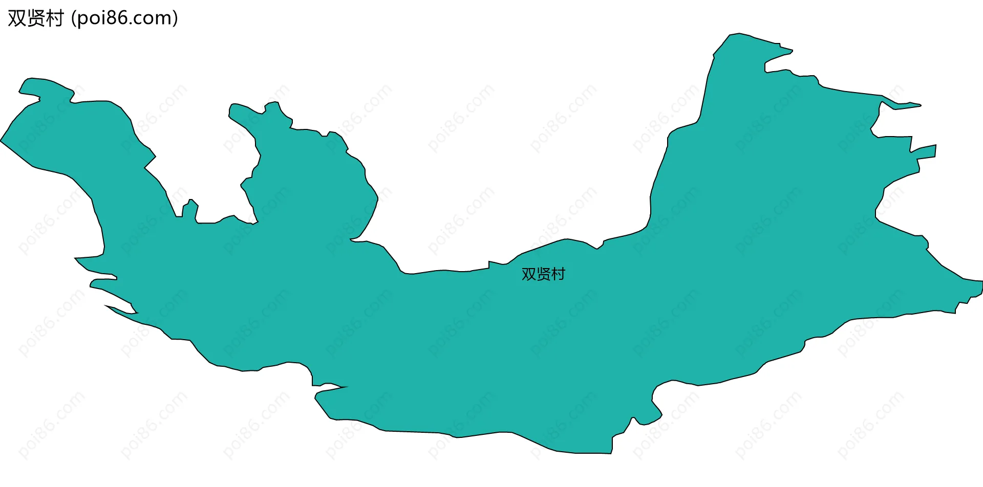 双贤村边界地图