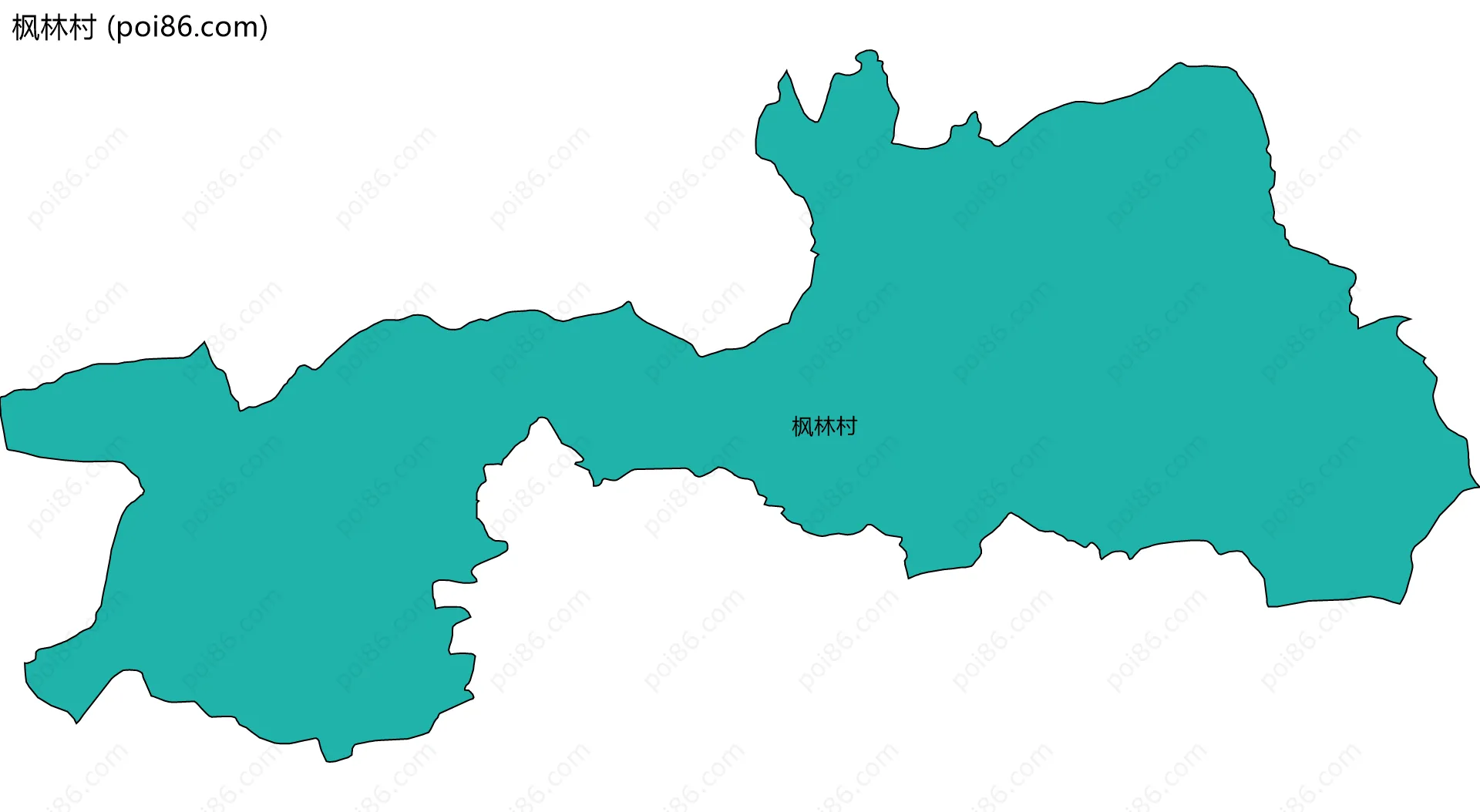 枫林村边界地图