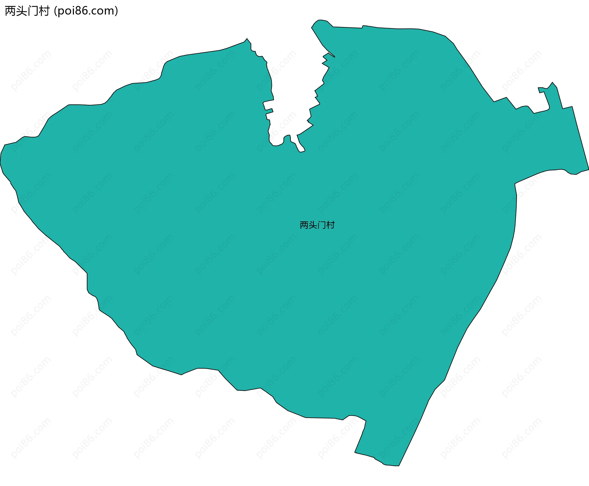 两头门村边界地图