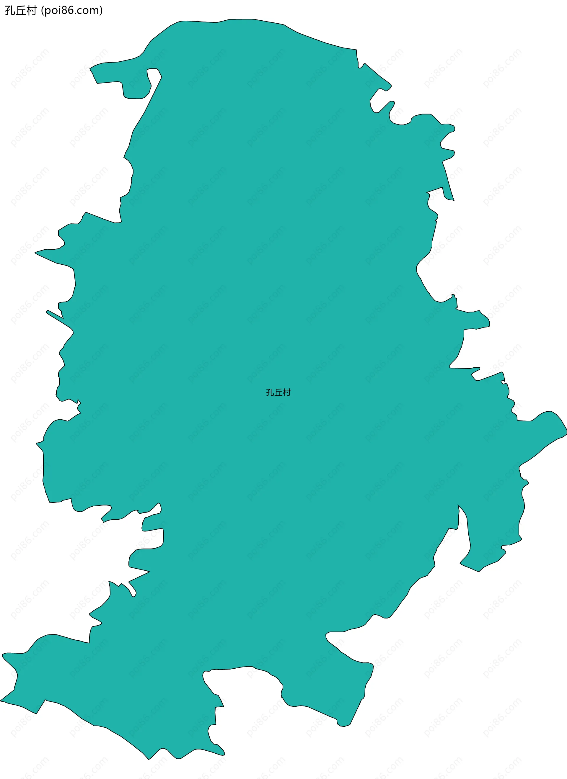 孔丘村边界地图