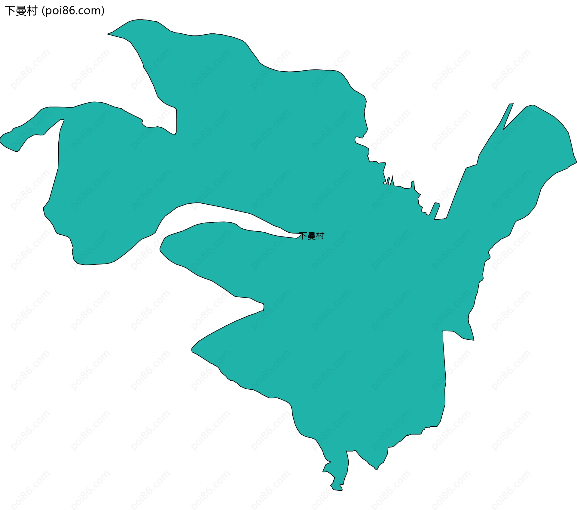 下曼村边界地图