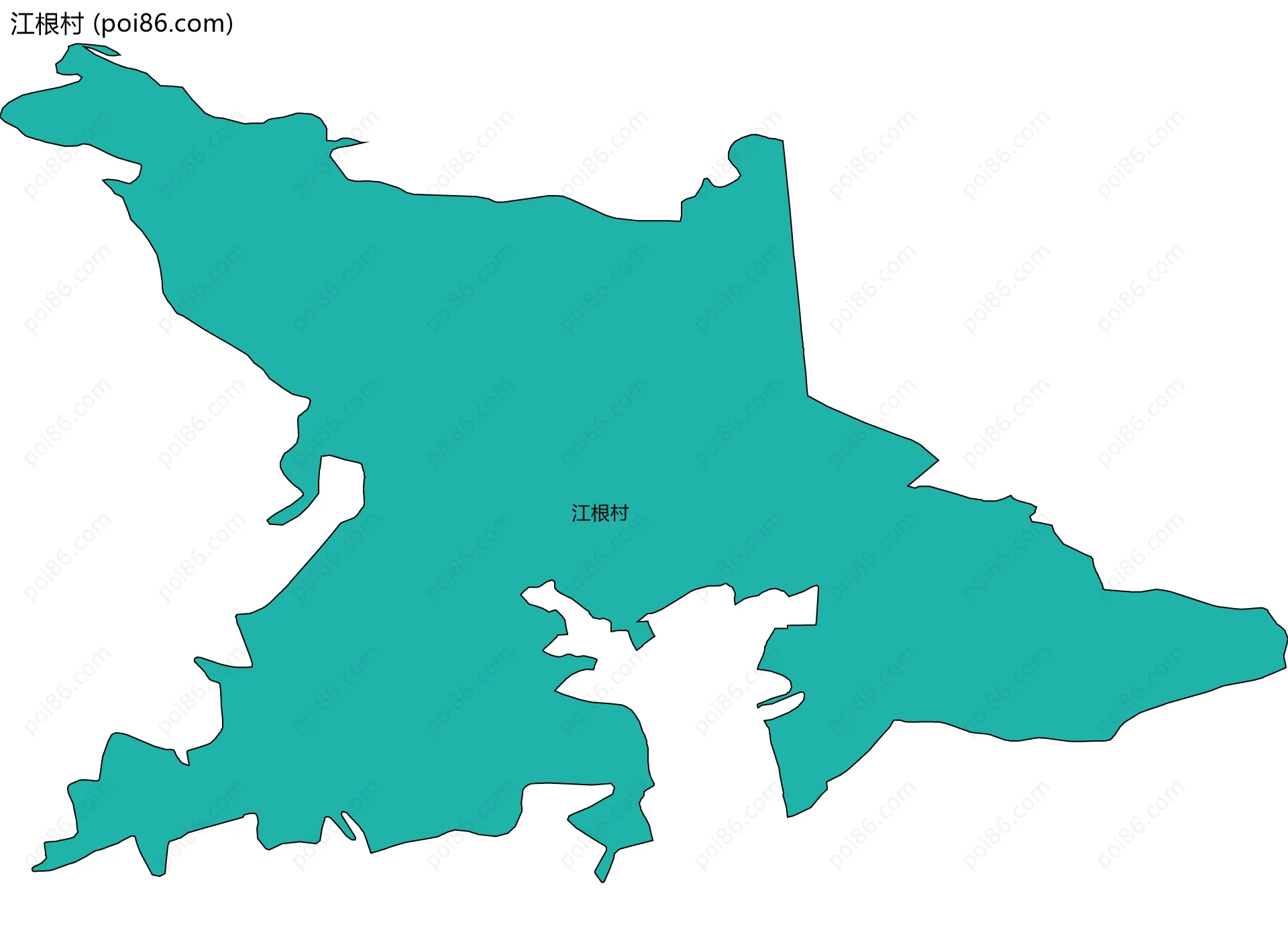 江根村边界地图