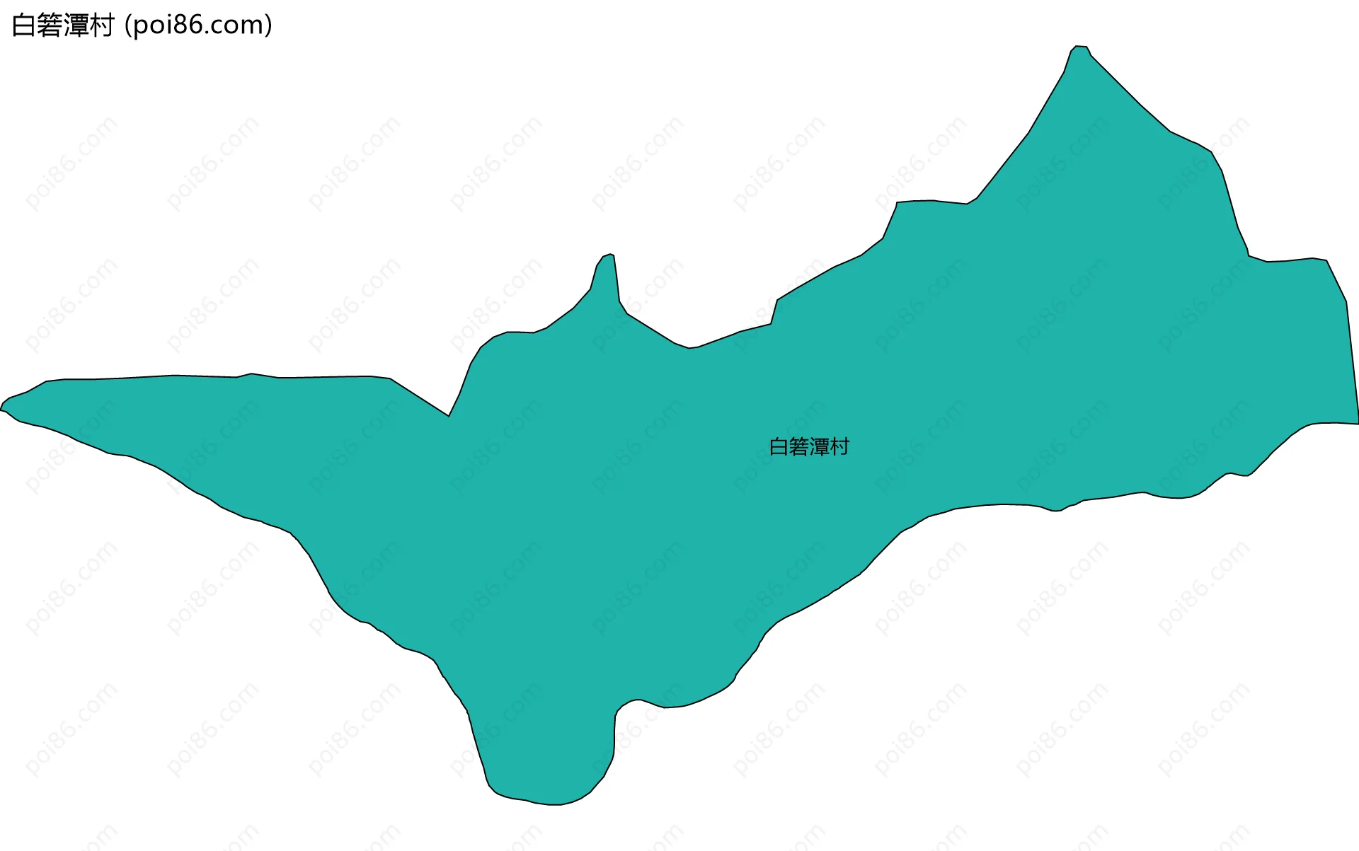 白箬潭村边界地图