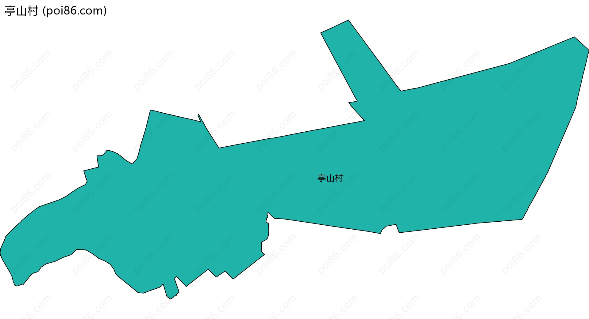 亭山村边界地图