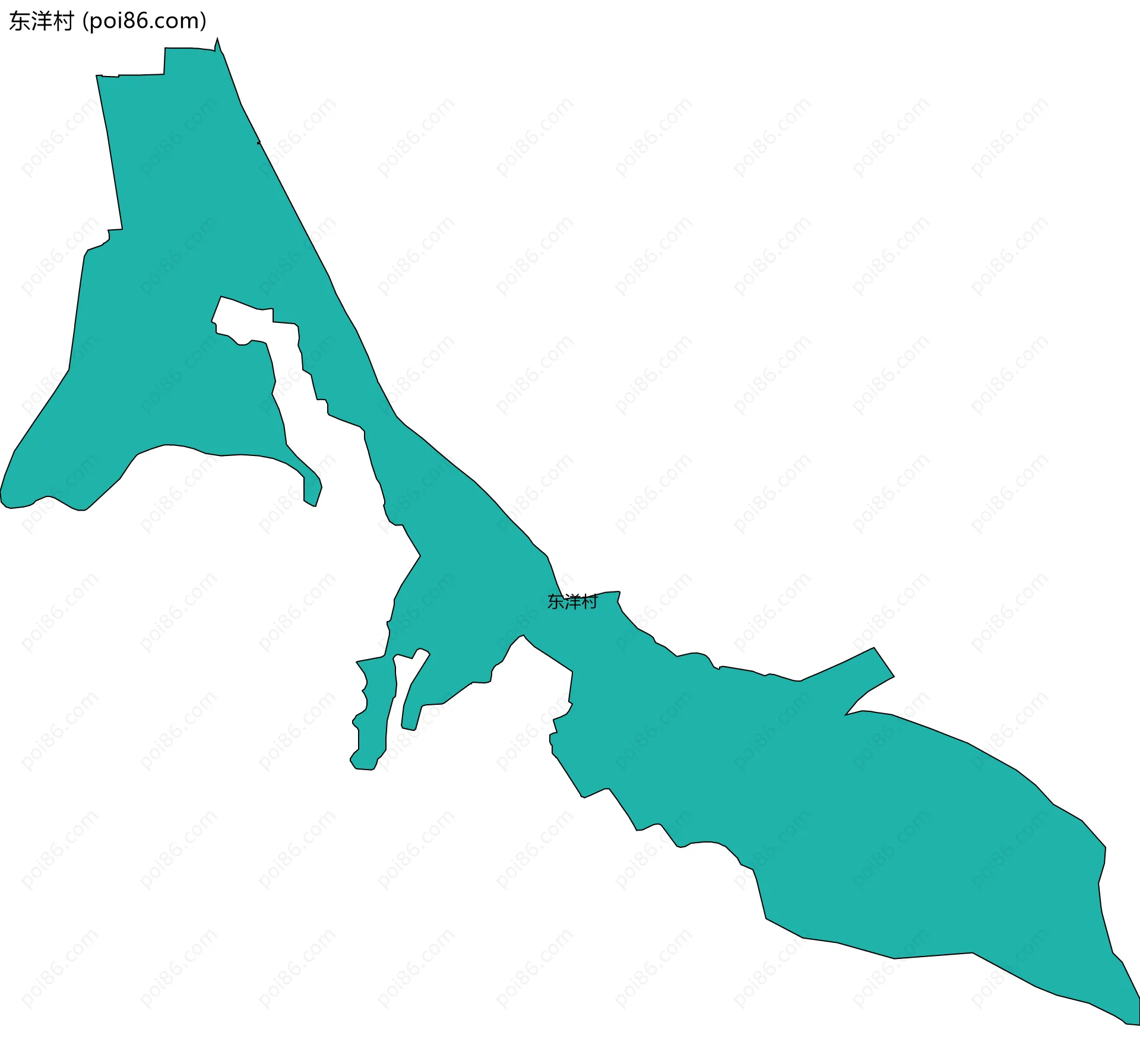 东洋村边界地图