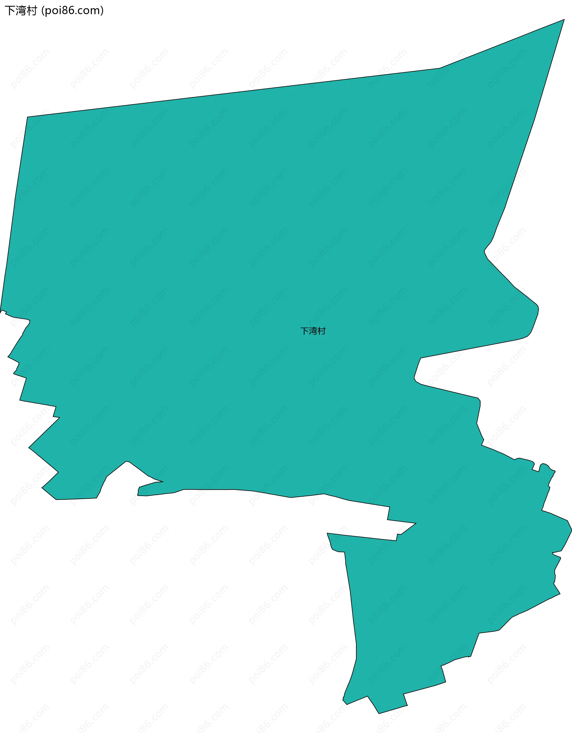 下湾村边界地图