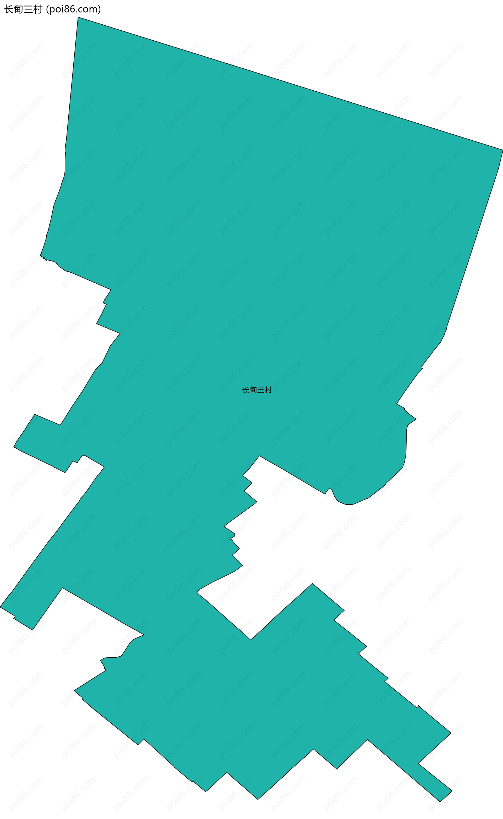 长甸三村边界地图