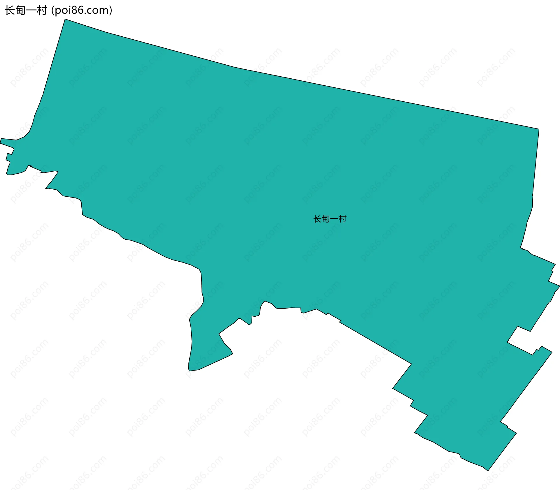 长甸一村边界地图