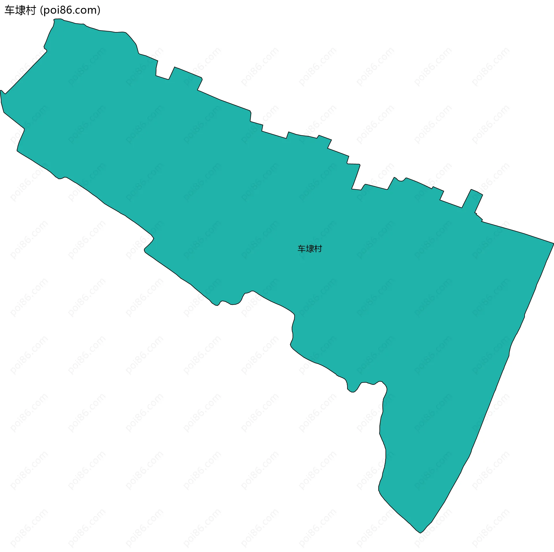 车埭村边界地图