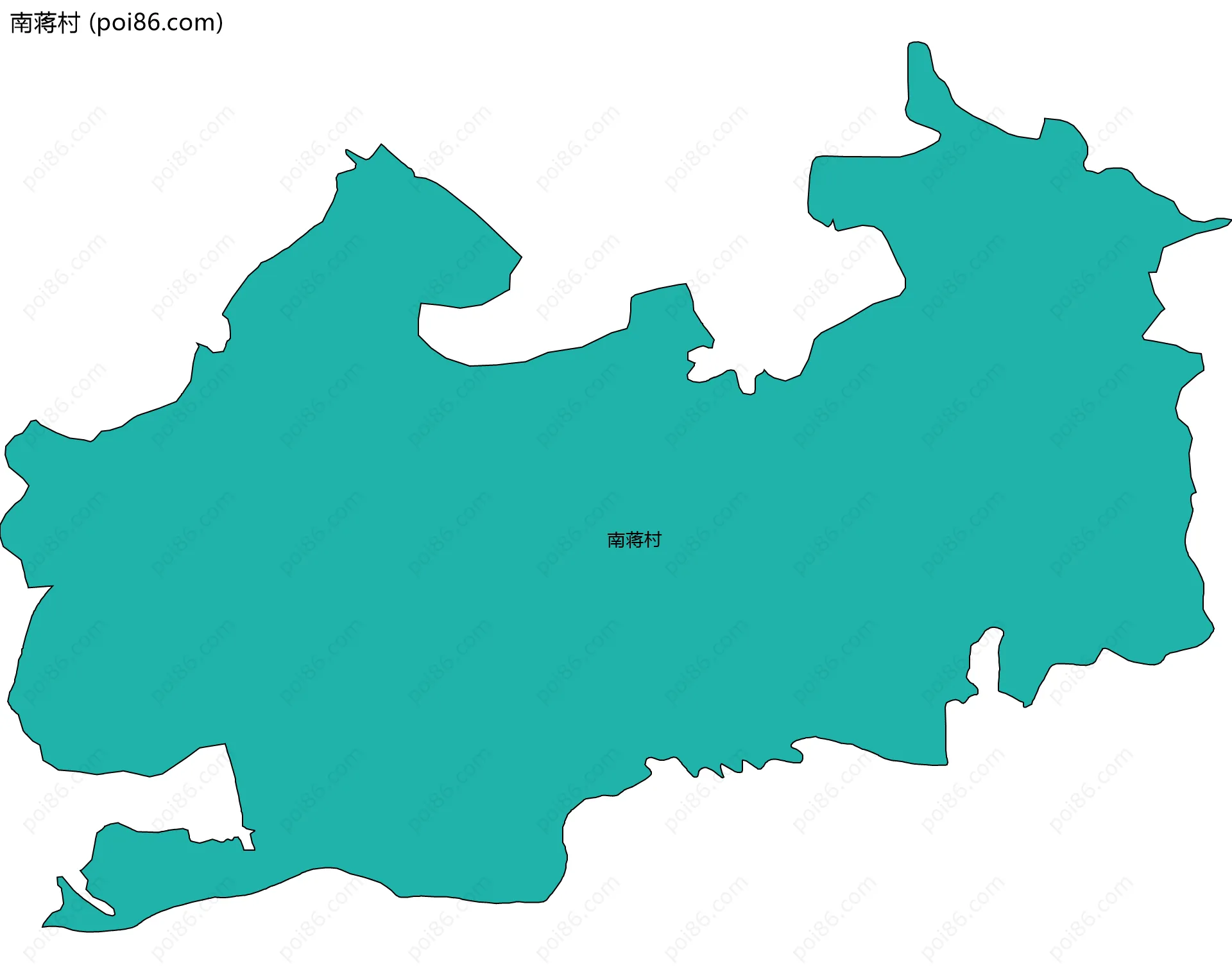 南蒋村边界地图