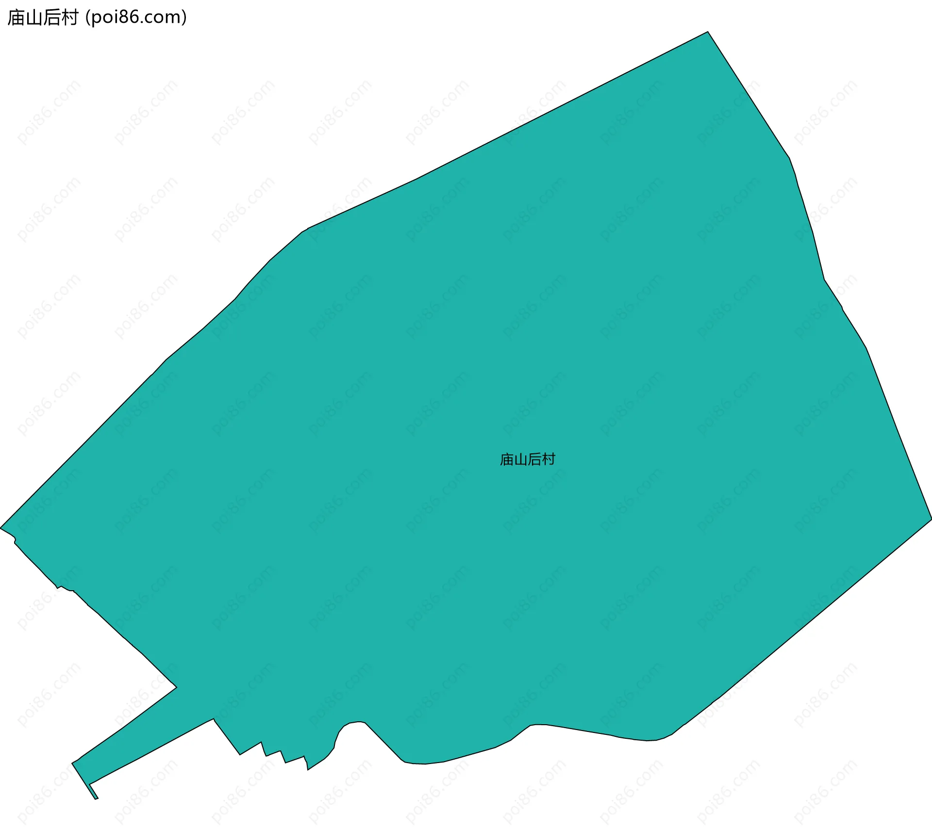 庙山后村边界地图