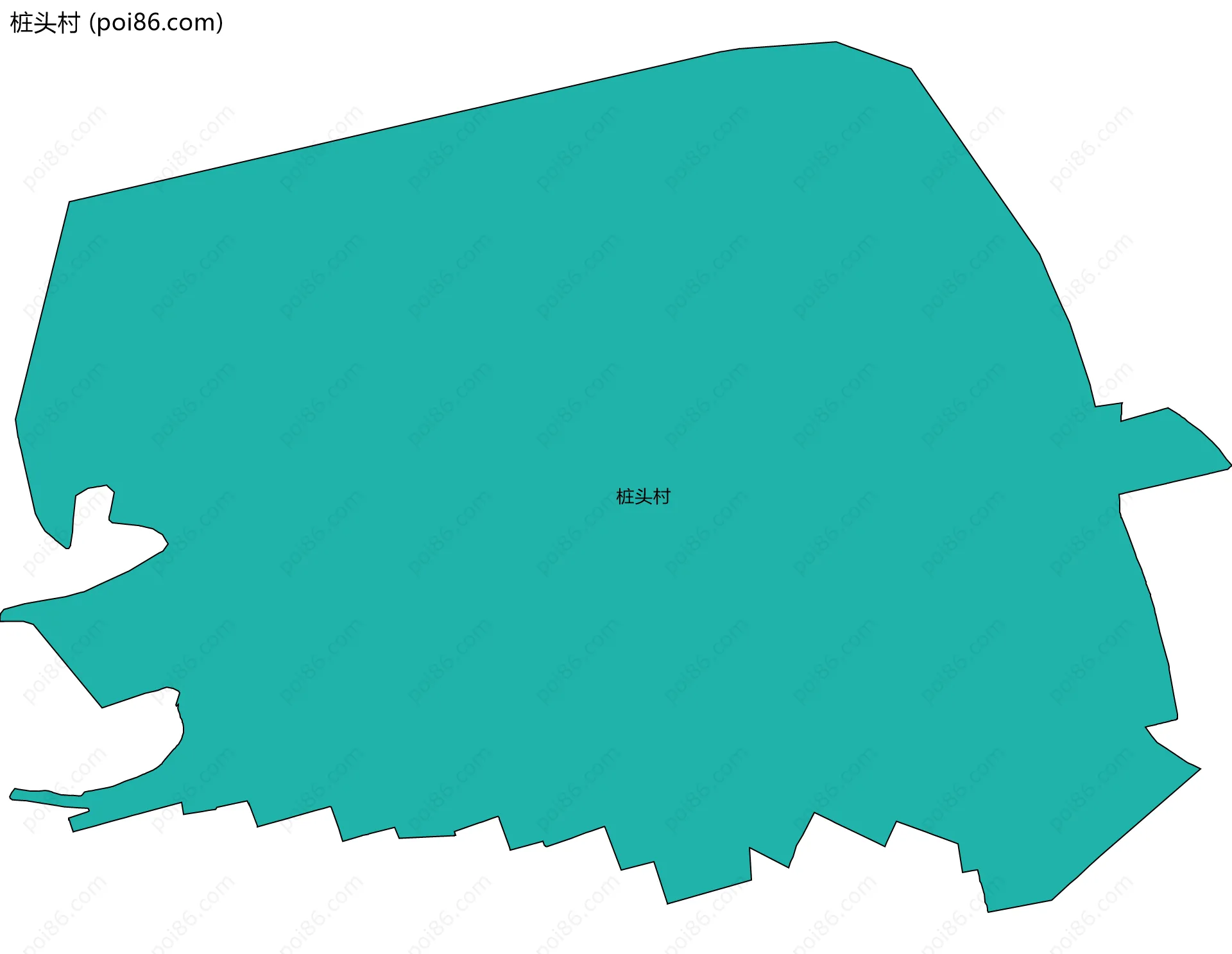桩头村边界地图