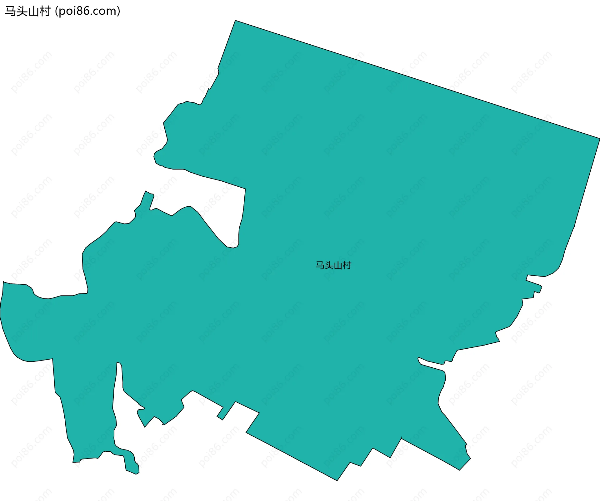 马头山村边界地图