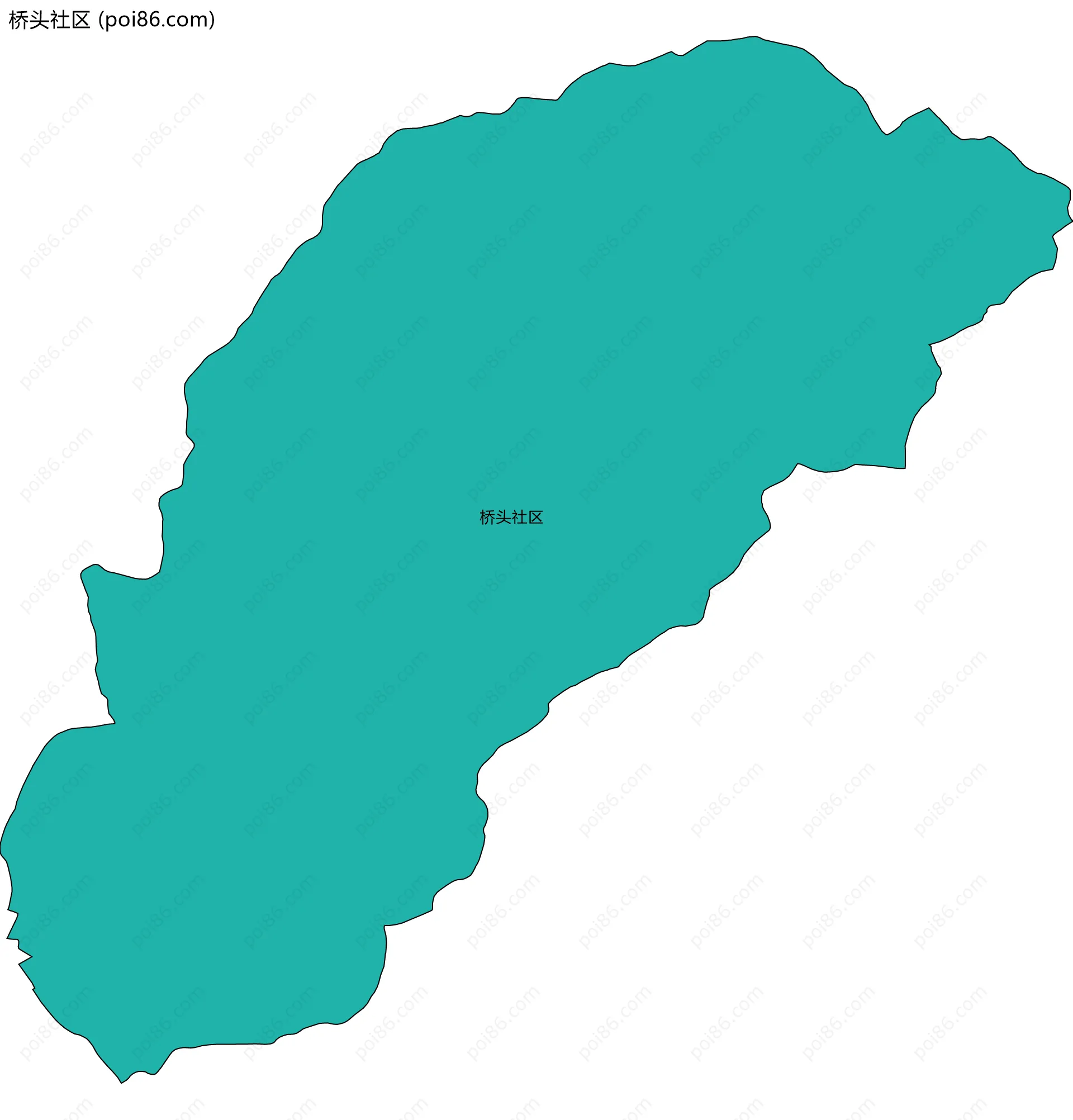桥头社区边界地图