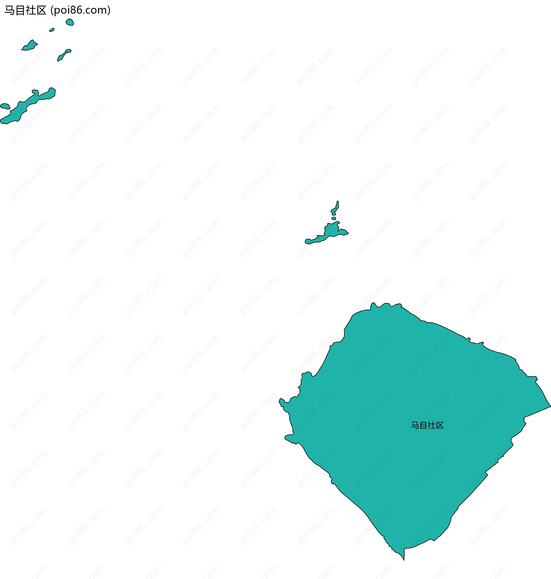 马目社区边界地图