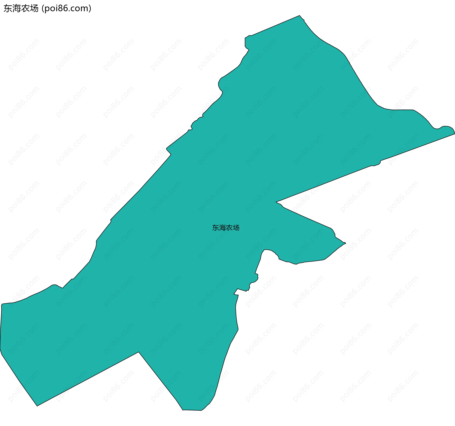 东海农场边界地图