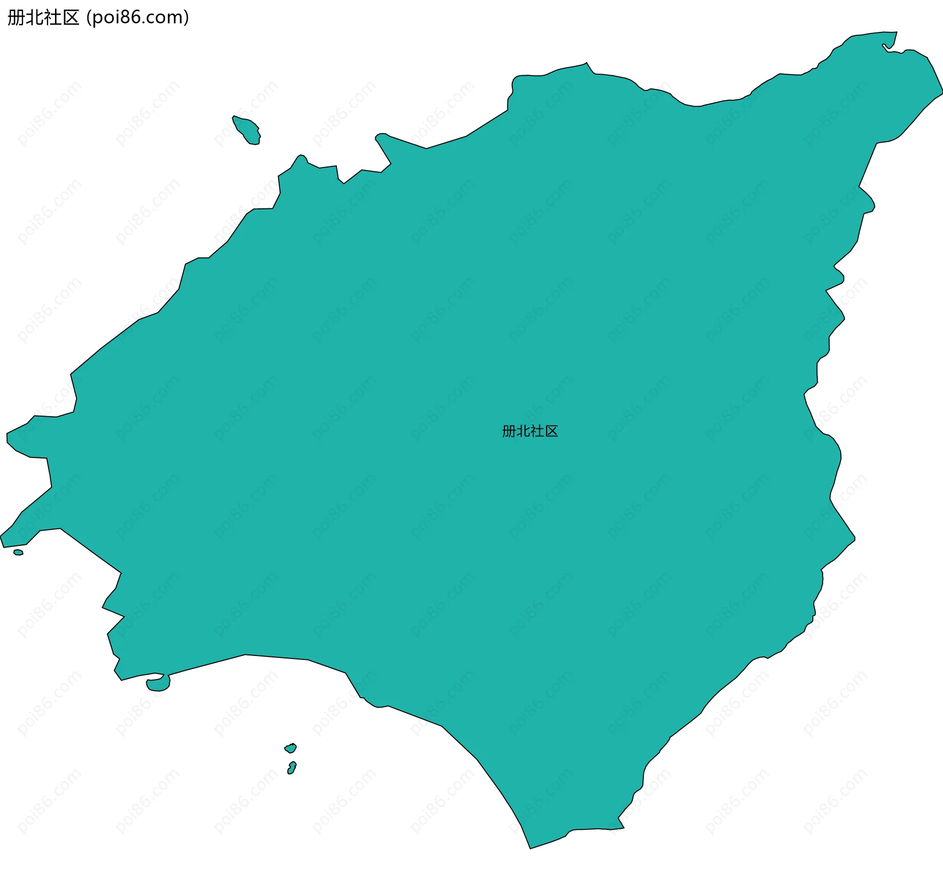 册北社区边界地图