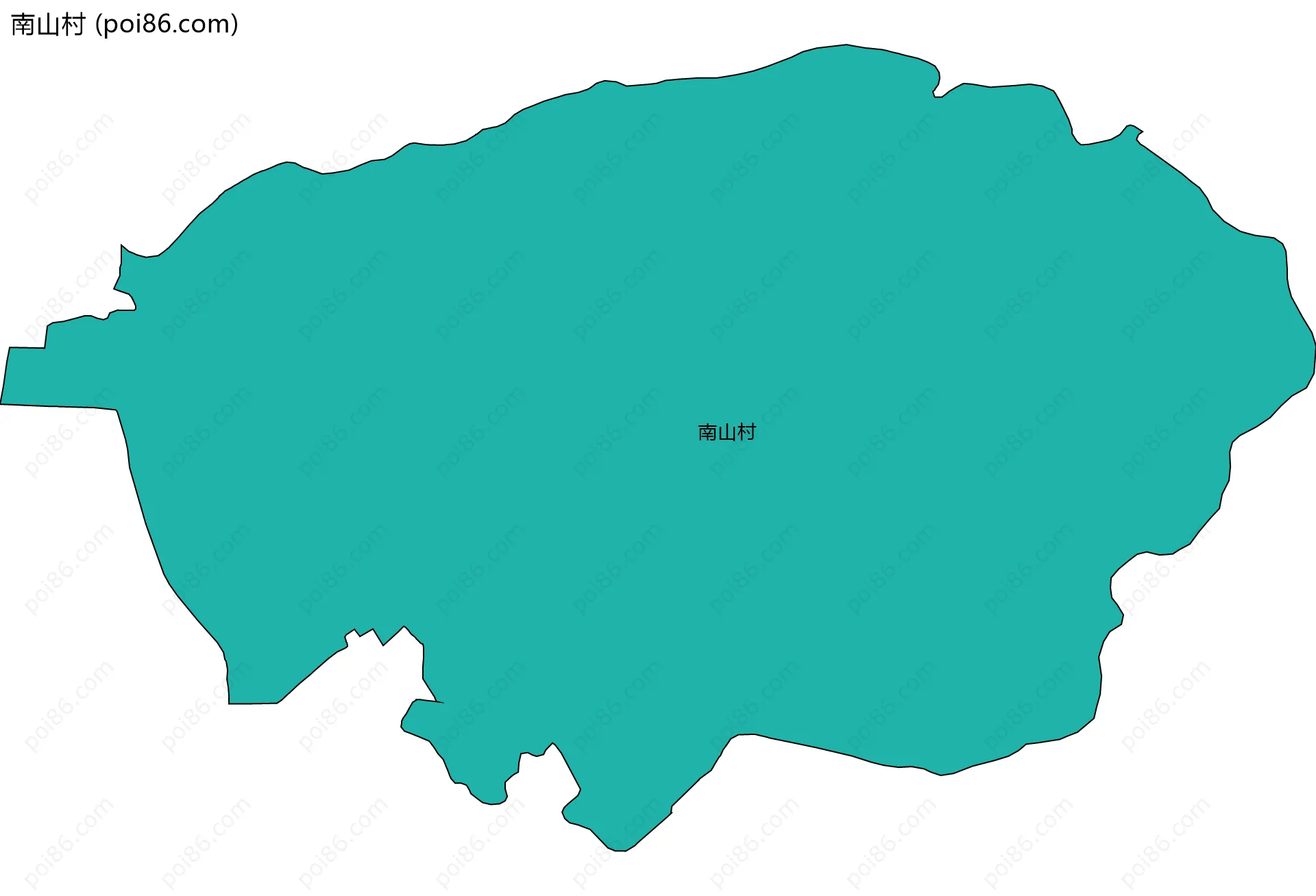 南山村边界地图