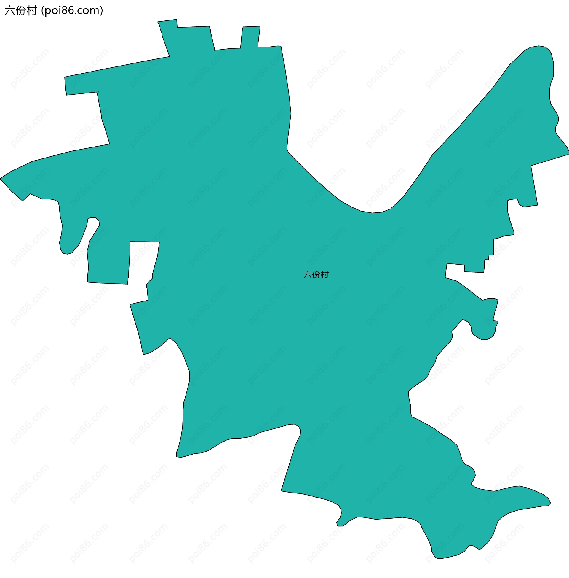 六份村边界地图