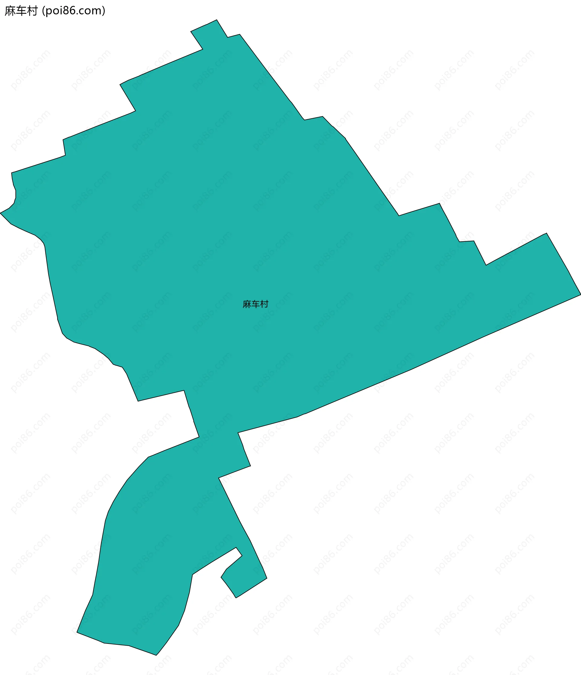 麻车村边界地图