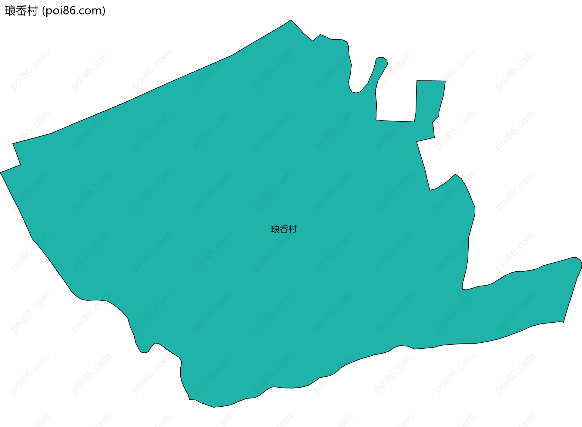 琅岙村边界地图