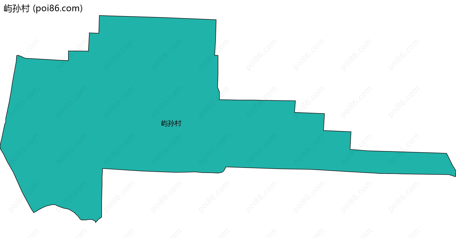 屿孙村边界地图