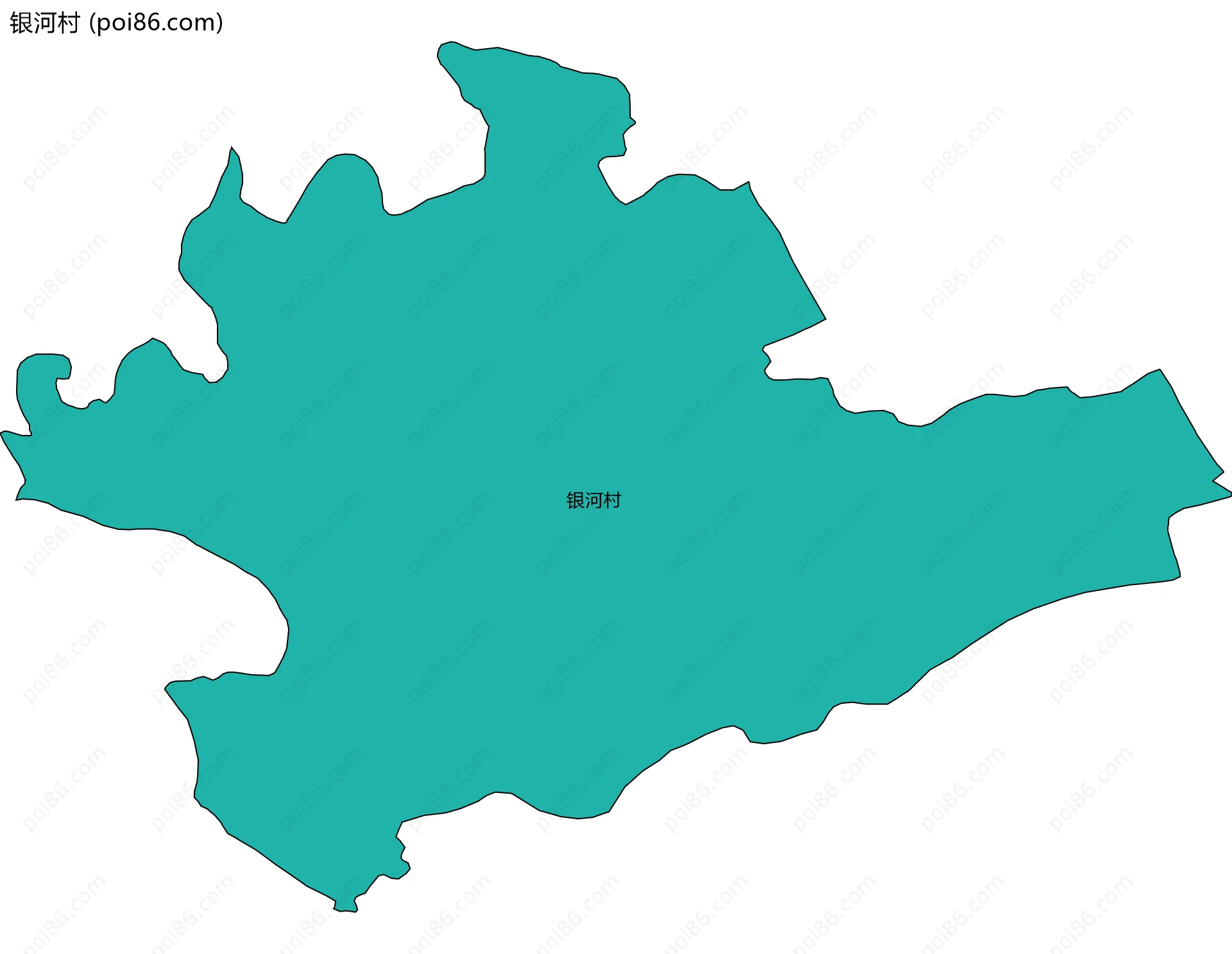 银河村边界地图