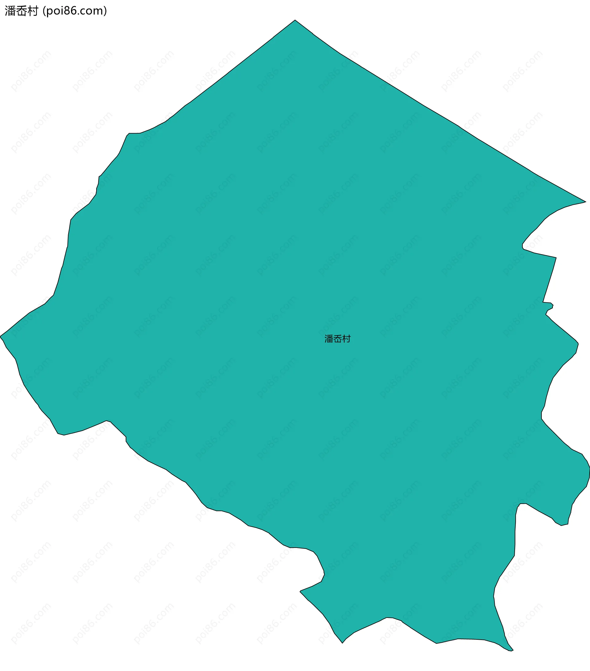 潘岙村边界地图