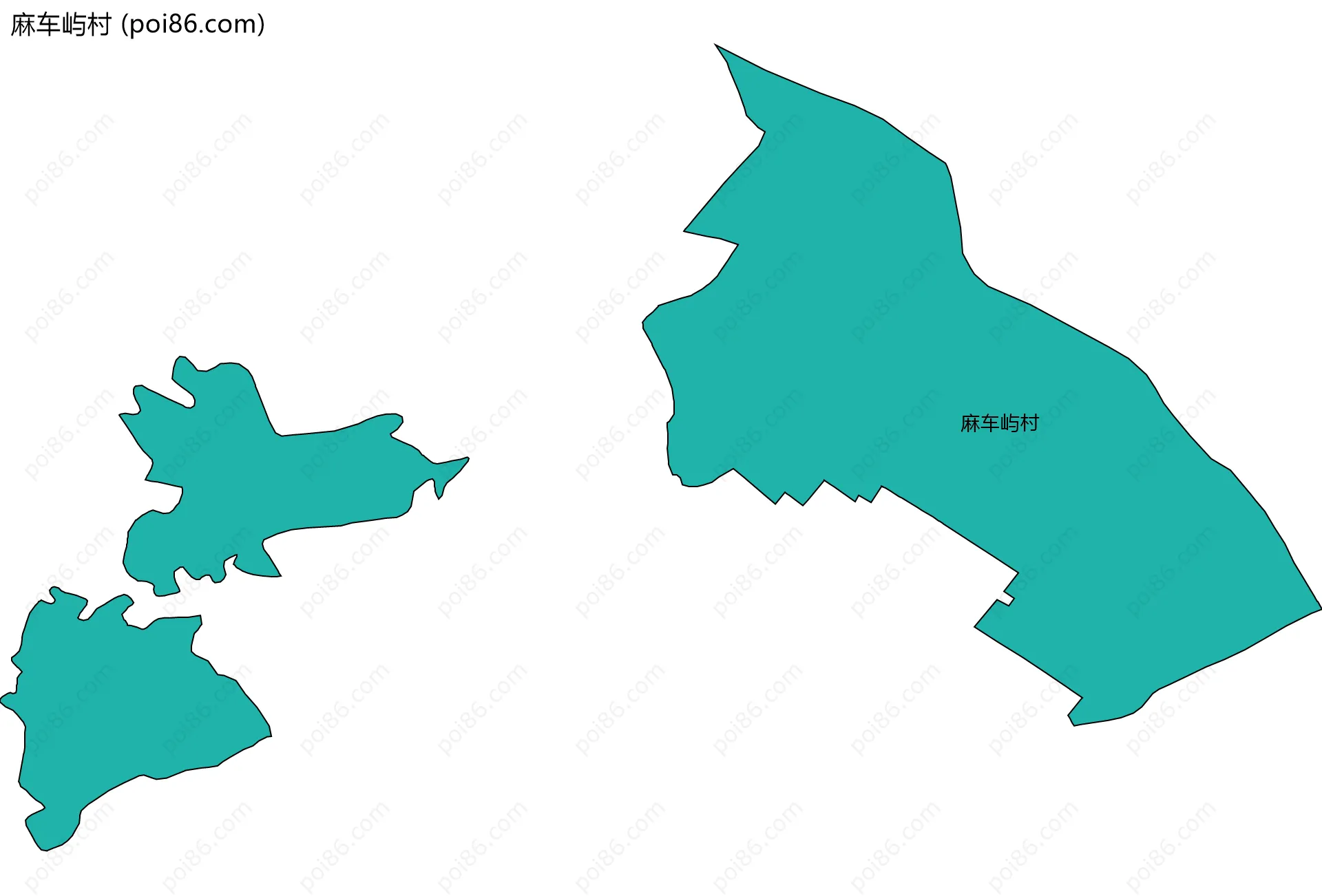 麻车屿村边界地图