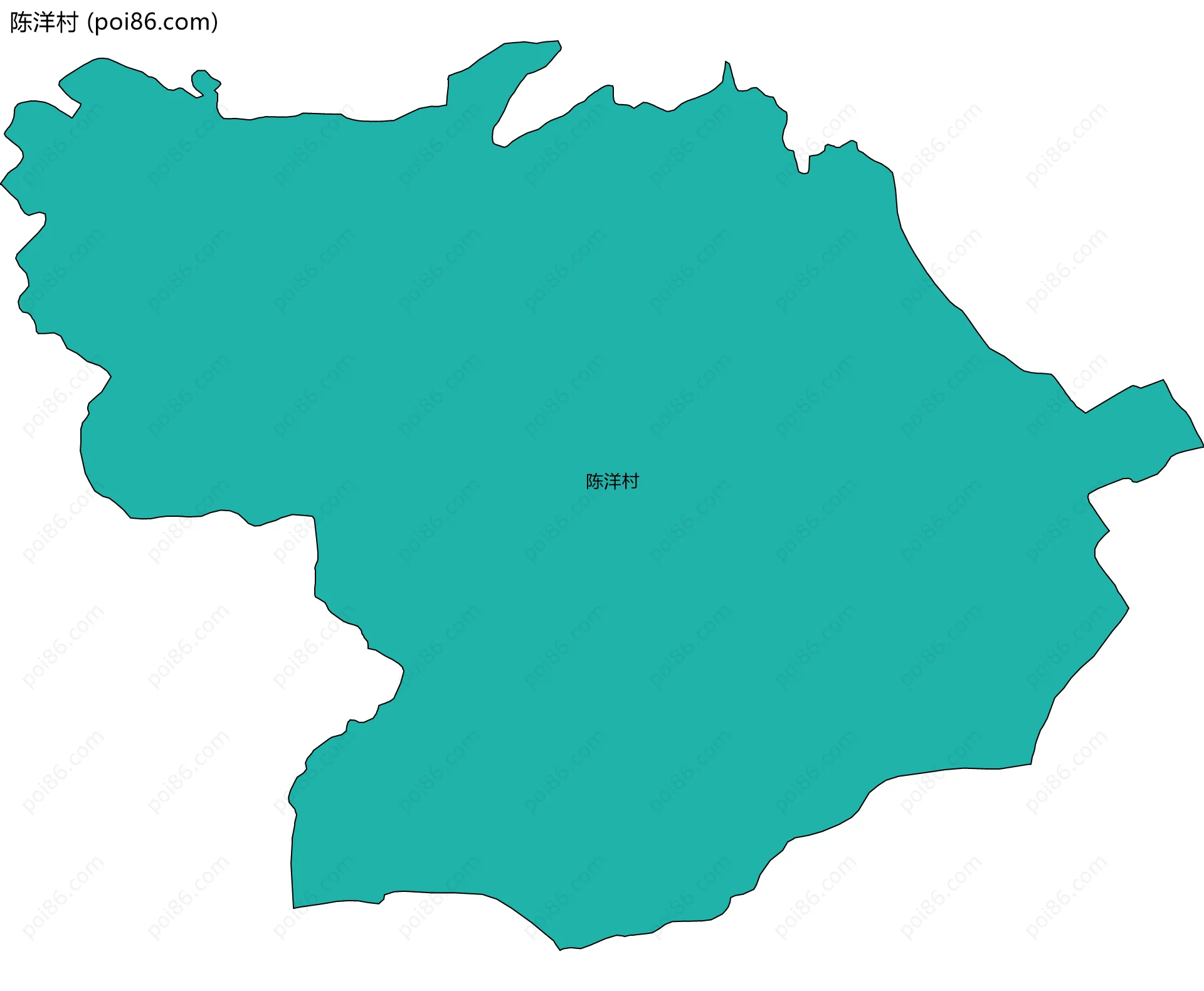 陈洋村边界地图