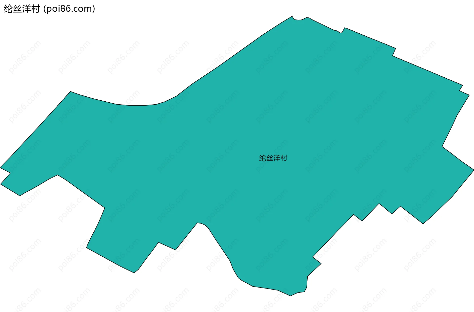 纶丝洋村边界地图